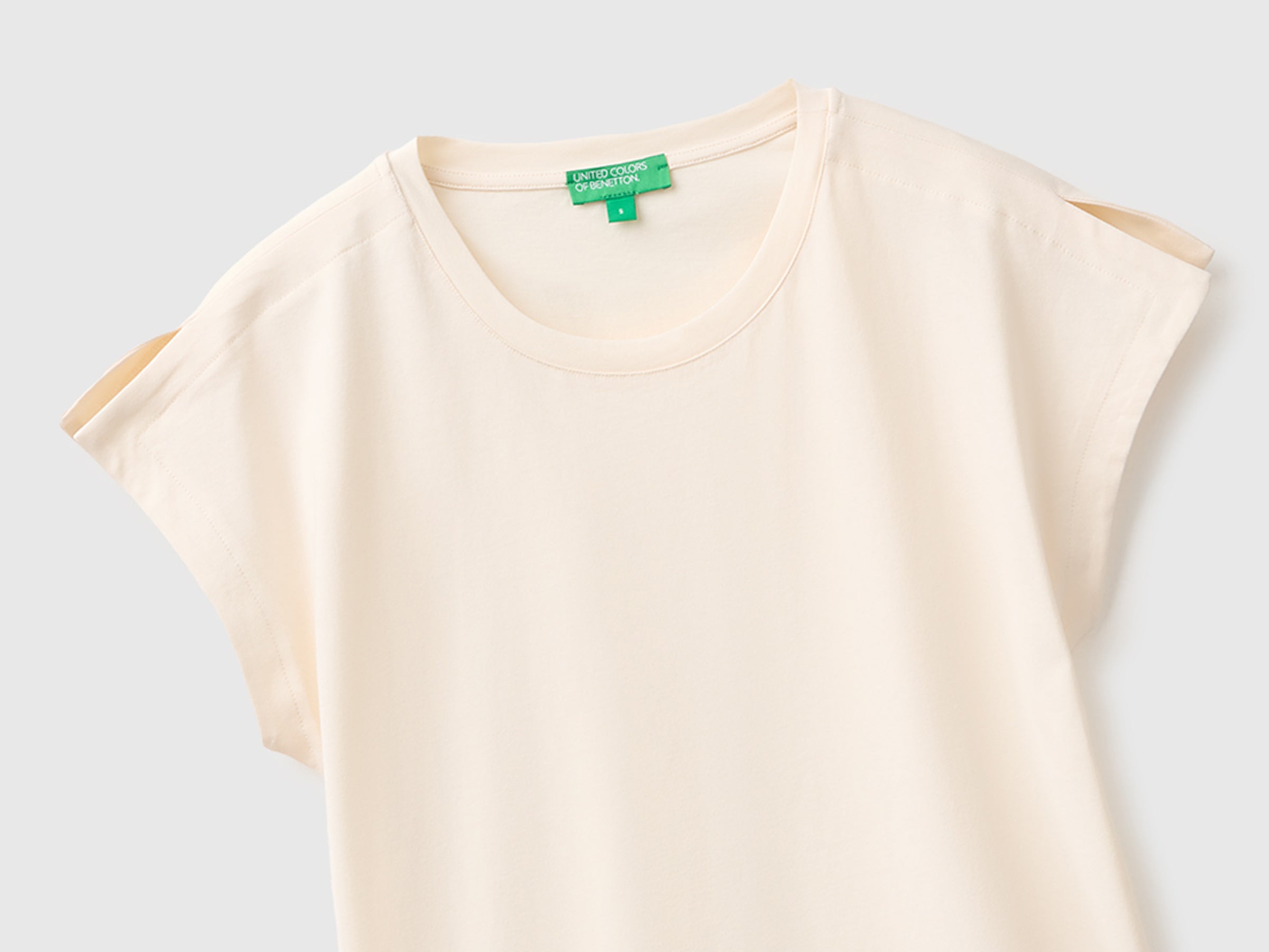 United Colors of Benetton t-shirt cotone spacchi manica S