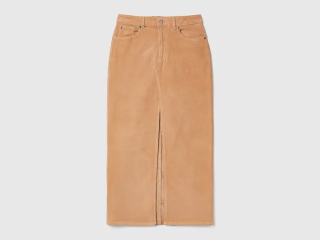 United Colors of Benetton Gonne Gonna lunga velluto cotone 30
