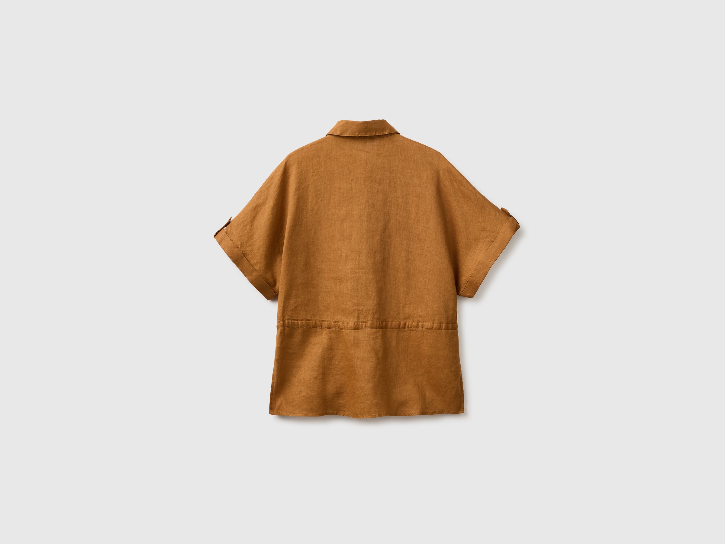United Colors of Benetton Sahariana Camicia Lino M Manica Corta