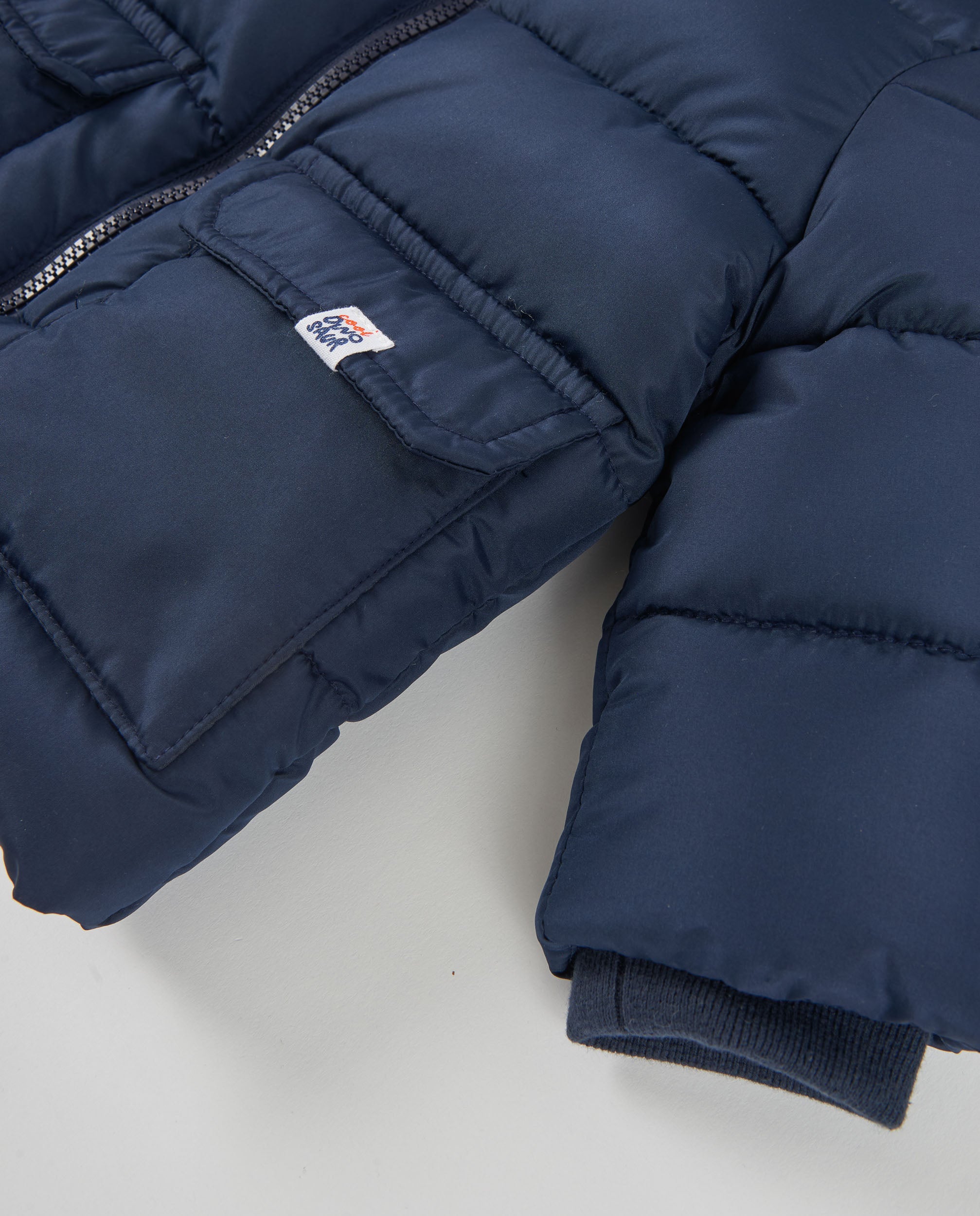 TucTuc Cappotti Piumino Bambino Blu Navy cappuccio trapuntato