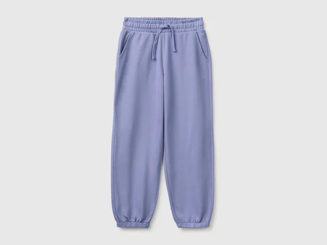 Benetton Logo sweatpants pantaloni tuta cotone taglia M