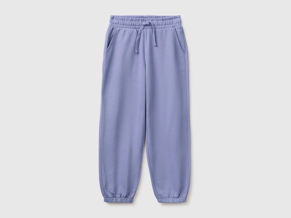 Benetton Logo sweatpants pantaloni tuta cotone taglia M