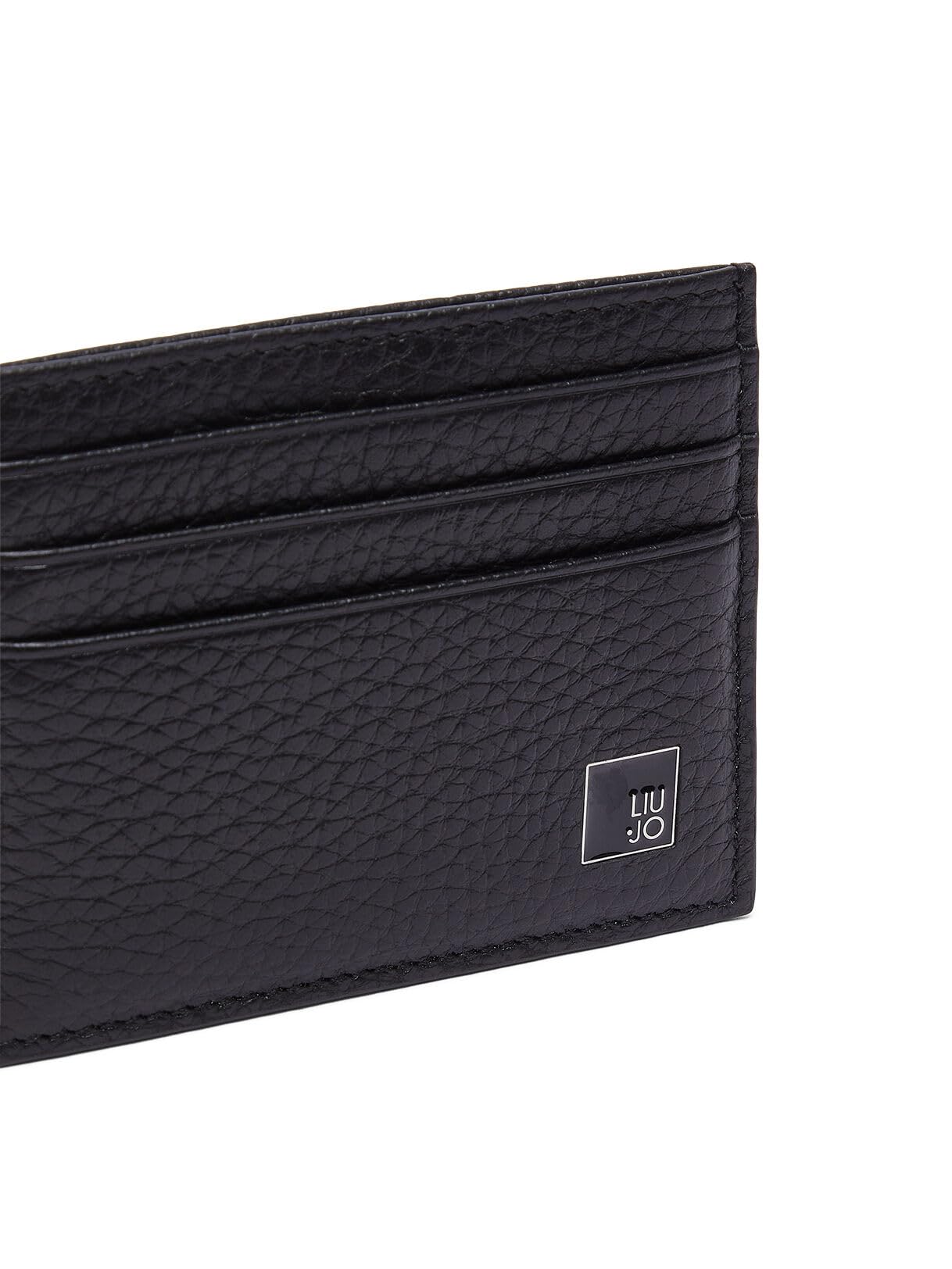 Liu Jo 22222 portacarte pelle nero 8x10 cm logo