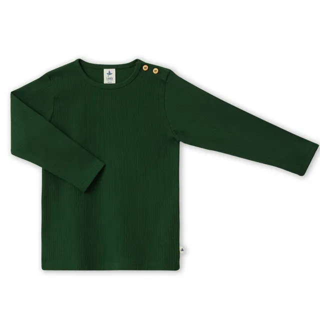 Kocarcia Leela Maglietta Coste Verde Pino 86-92 Cotone Bio