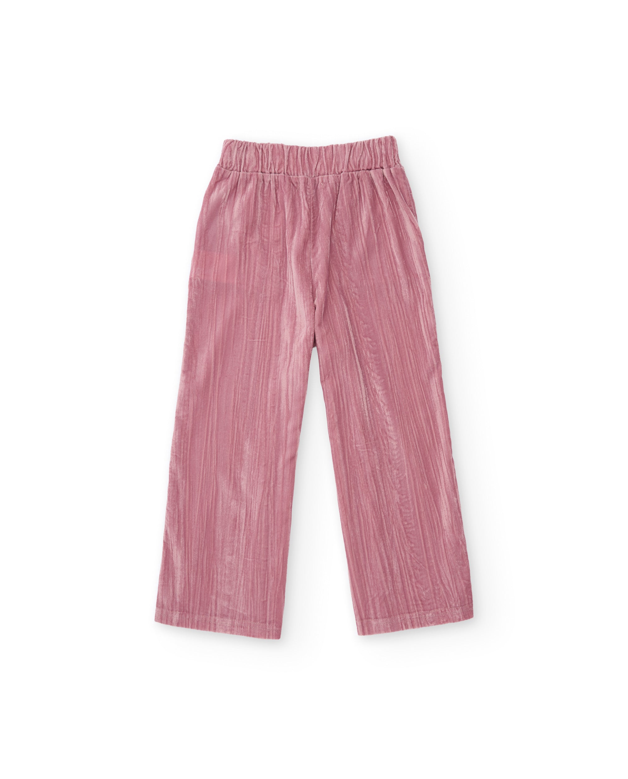 TucTuc Pantaloni tela bambina rosa 4A gamba dritta