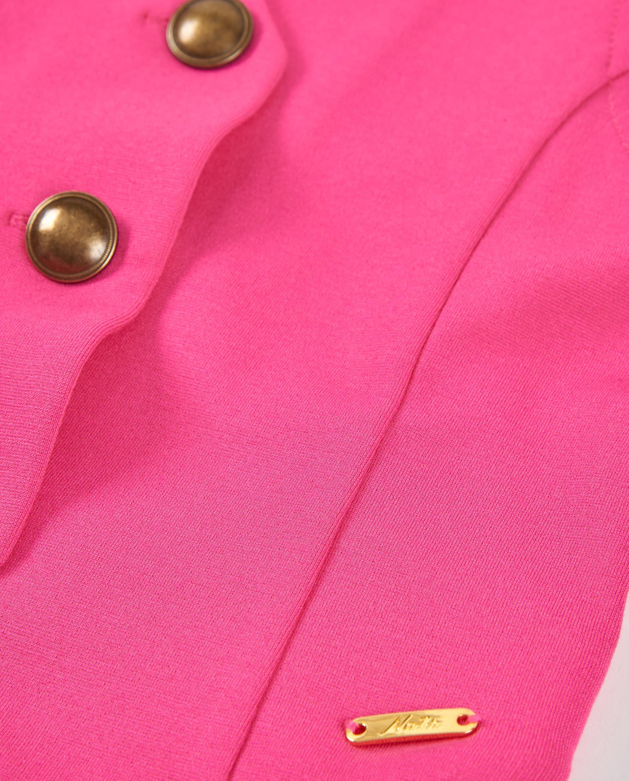 TucTuc Maglioni Gilet Bambina Fucsia Bottoni Metallici