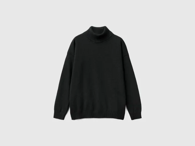 United Colors of Benetton Maglione dolcevita cashmere lana donna