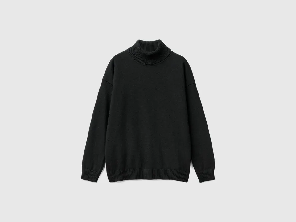 United Colors of Benetton Maglione dolcevita cashmere lana donna