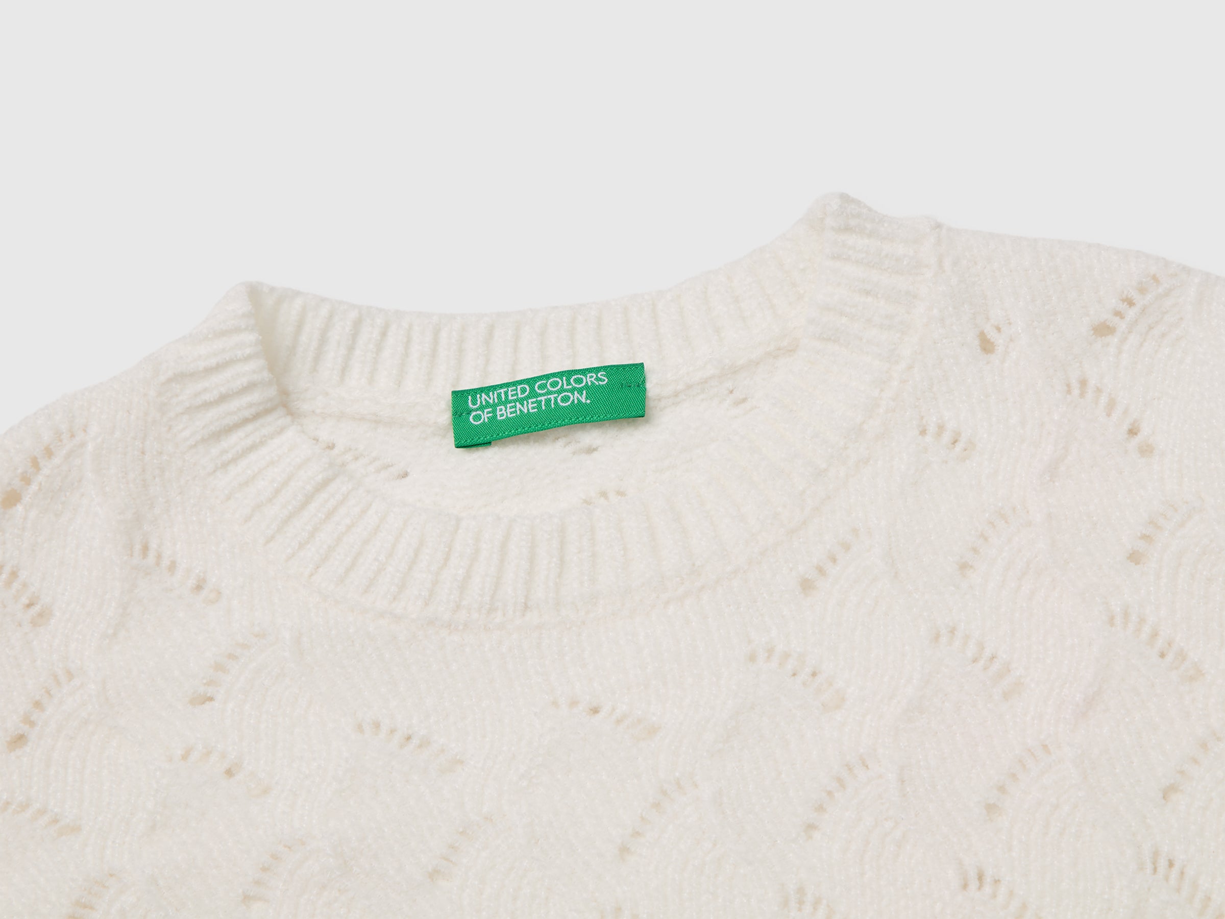 United Colors of Benetton Chenille maglione ciniglia girocollo bimbo