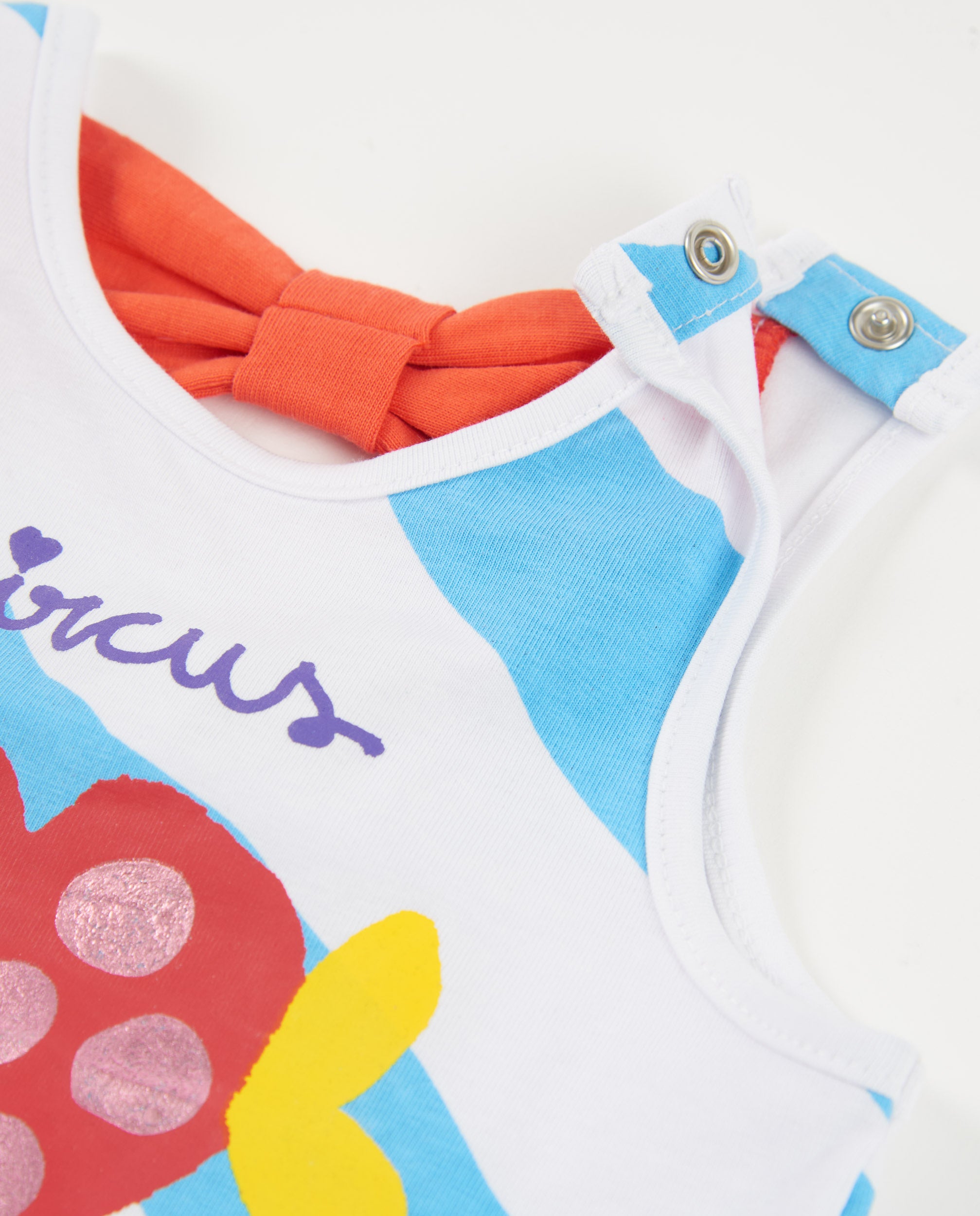 TucTuc Magliette t-shirt bimba blu pesce cuore