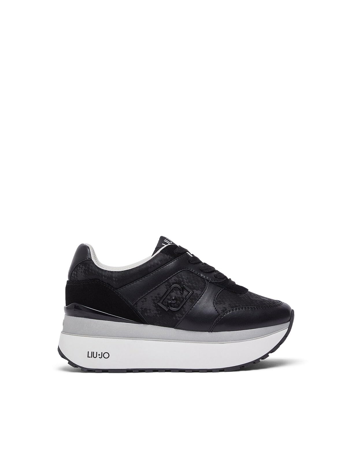Liu Jo Sneakers Platform Bianche Effetto Pitone 40