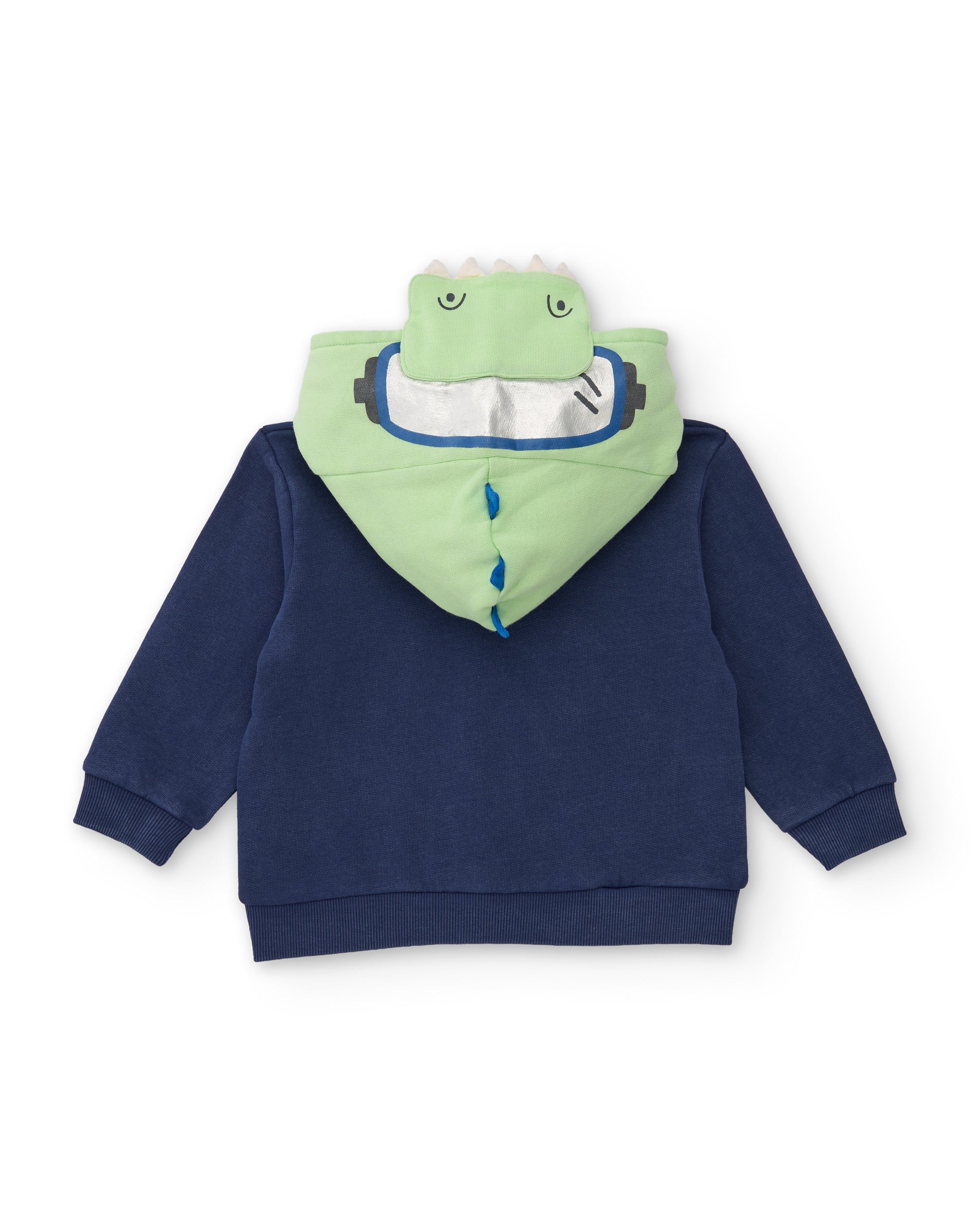 TucTuc Completi Tuta felpa bambino blu coccodrillo zip