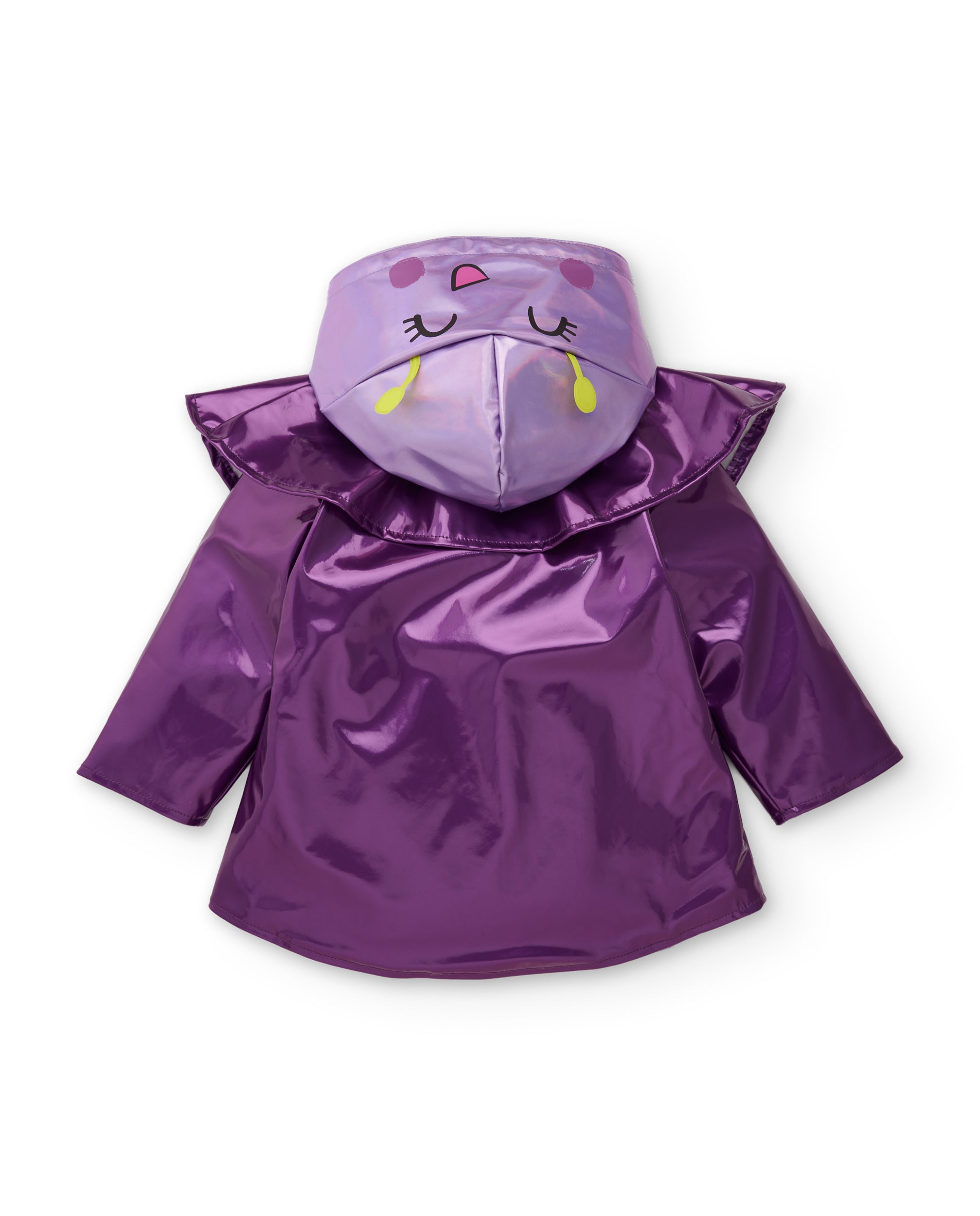 TucTuc Cappotti impermeabile bambina viola cappuccio farfalla