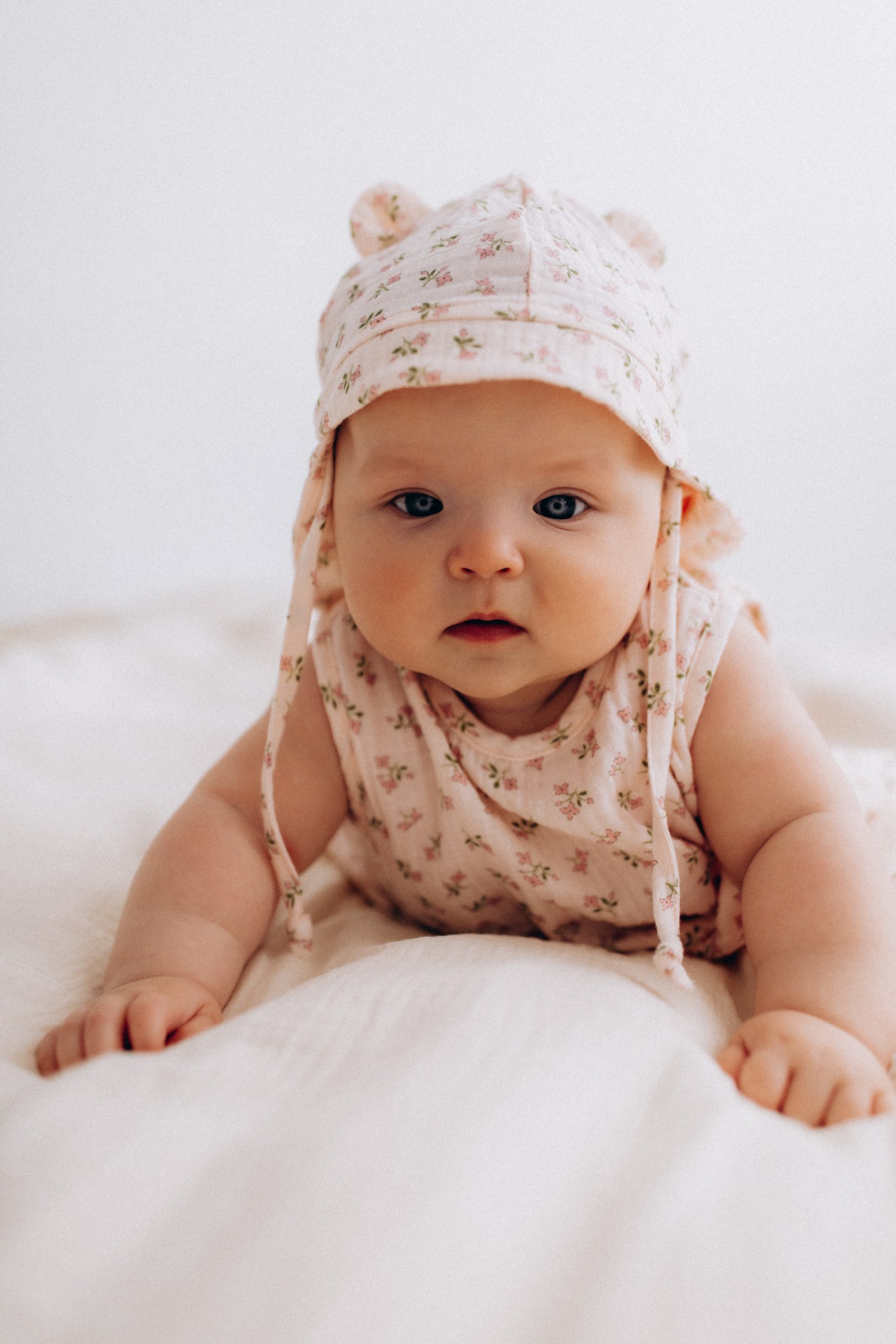 Woolly Organic Baby Hats Teddy Ears cappello mussola sole