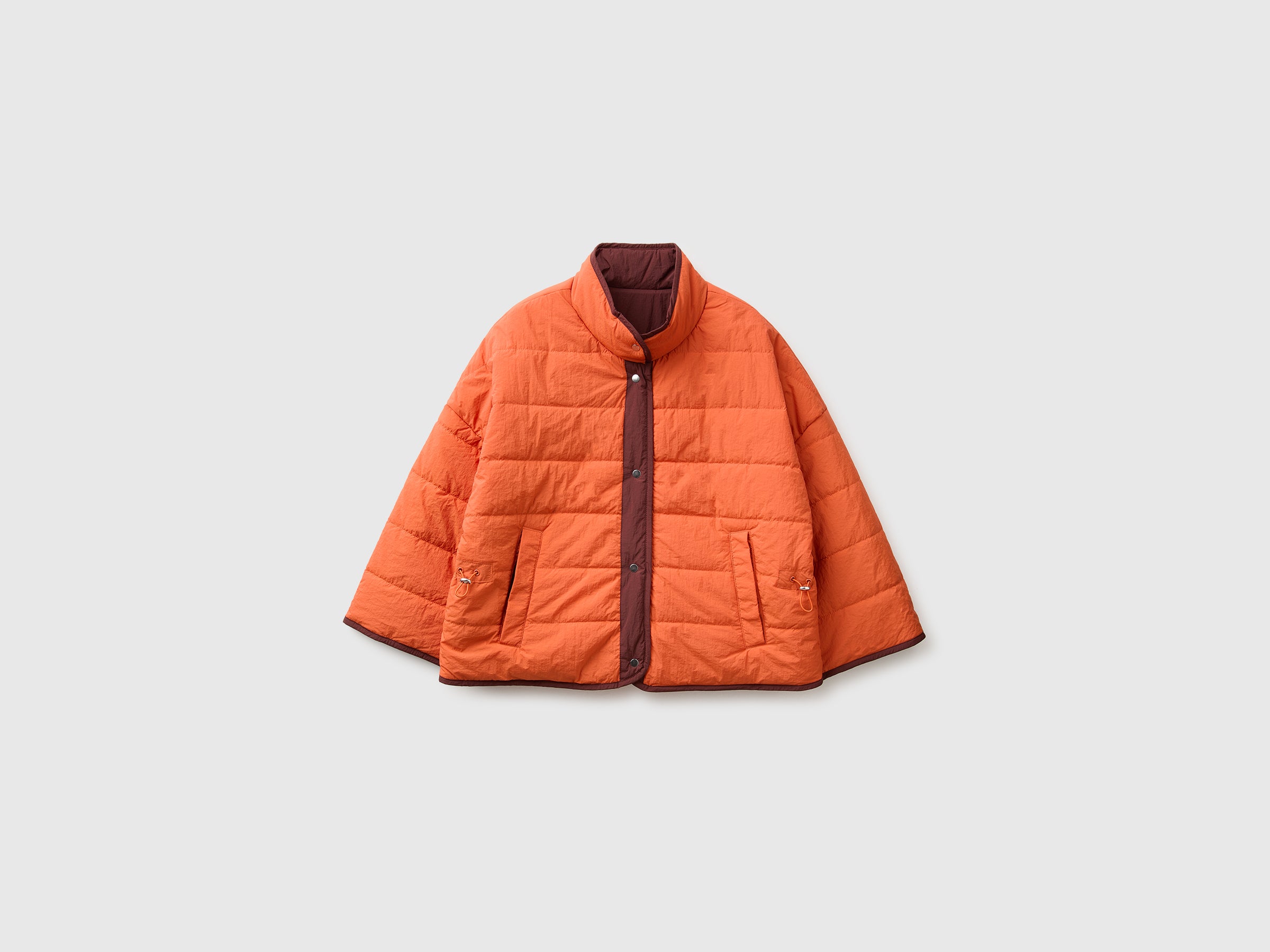 Benetton Piumino Reversibile Giacca Nylon Taglia M