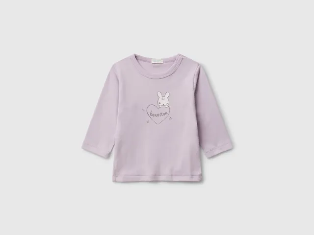 Benetton maglietta neonato cotone bio taglia 62