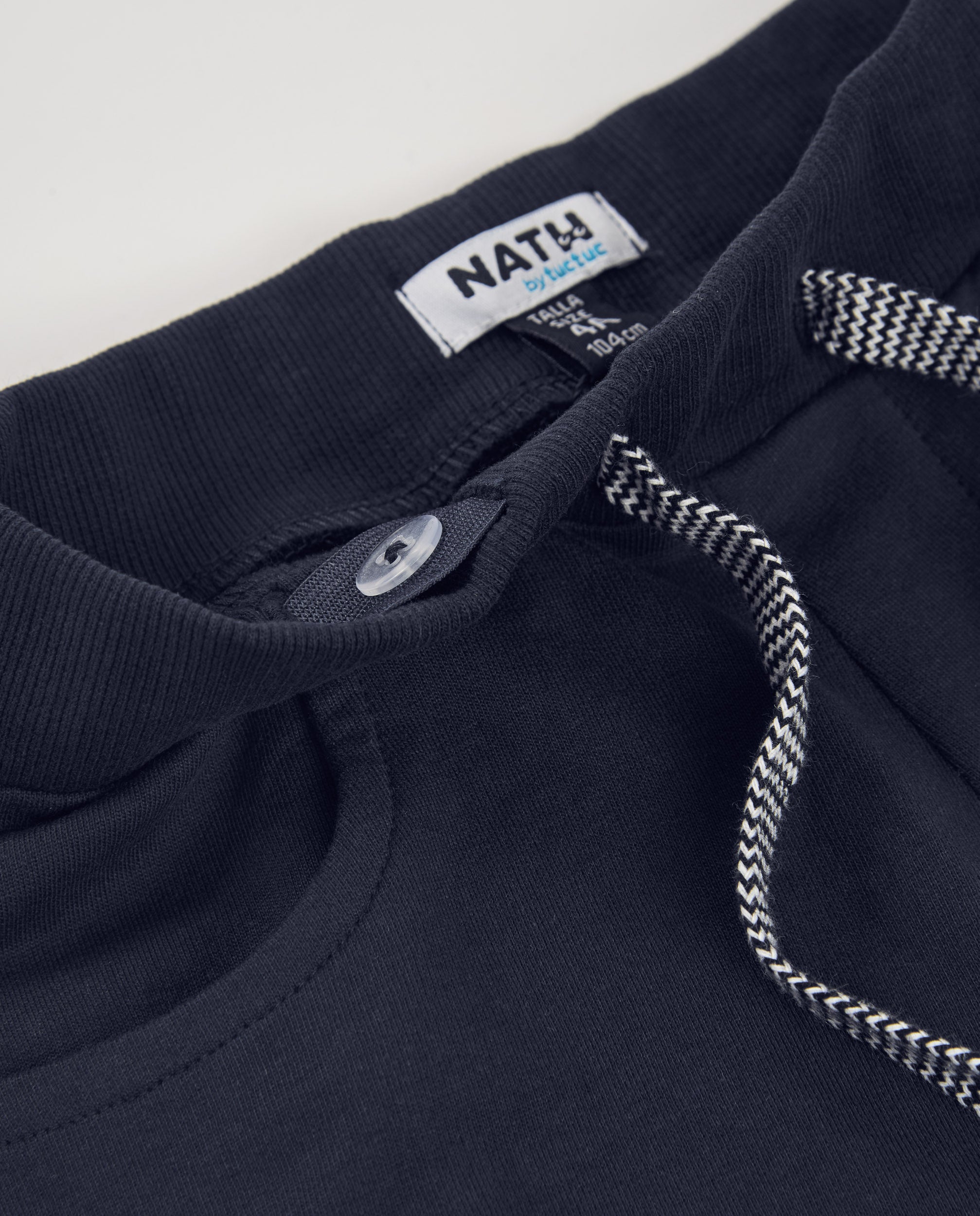 TucTuc Bermuda maglia bambino navy vita elasticizzata