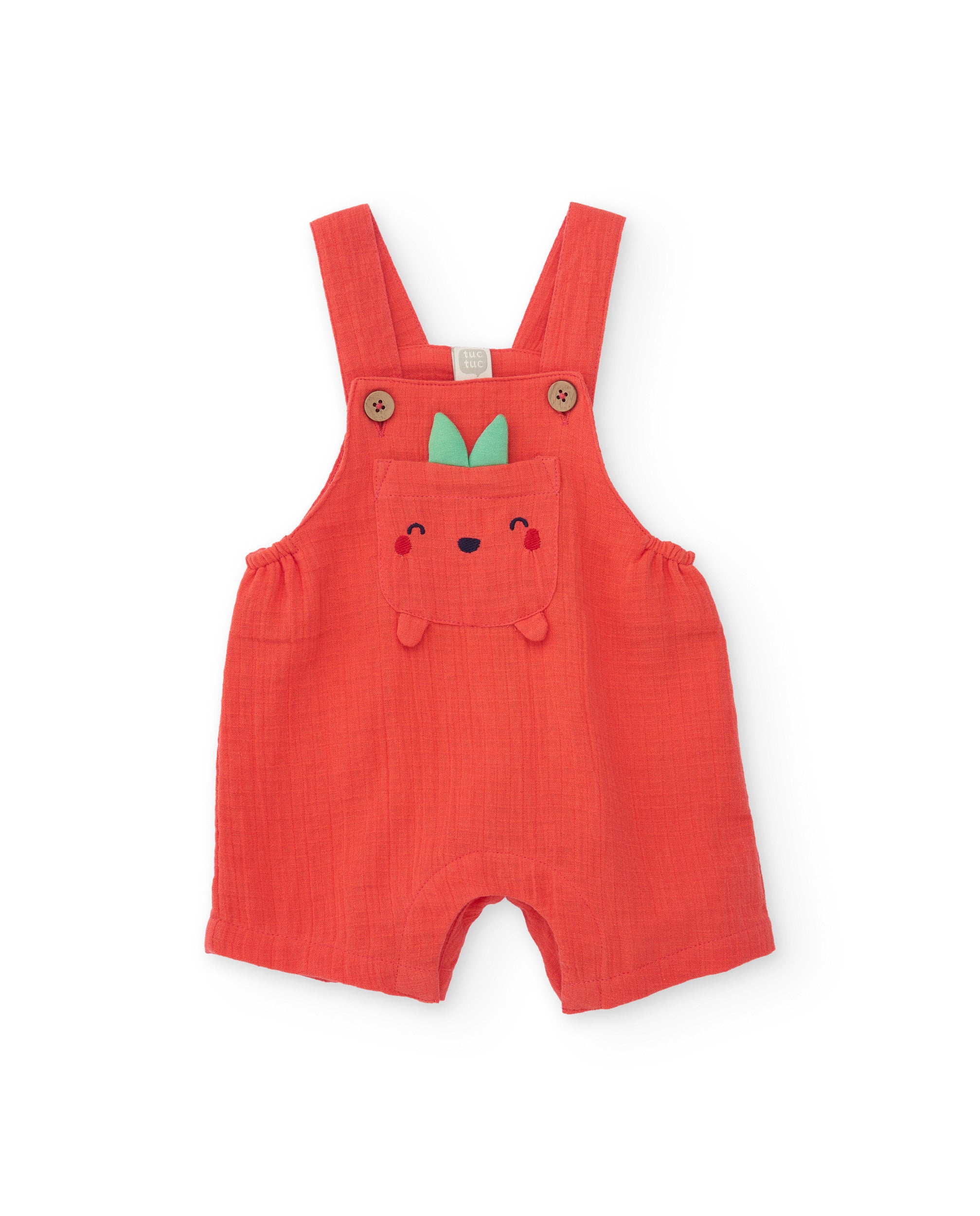 TucTuc Completi Neonato Rosso Salopette T-Shirt Cotone
