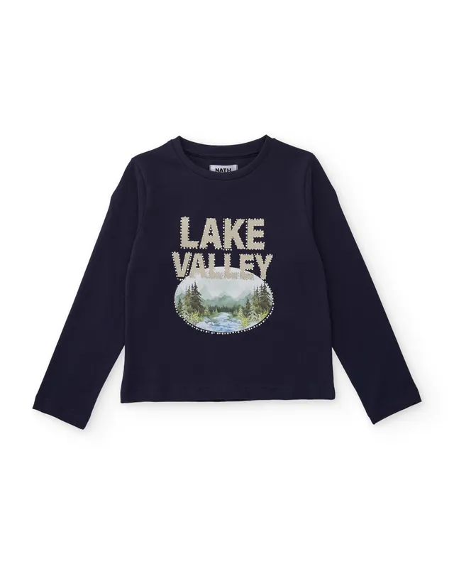 TucTuc Magliette maglietta bambina navy maniche lunghe