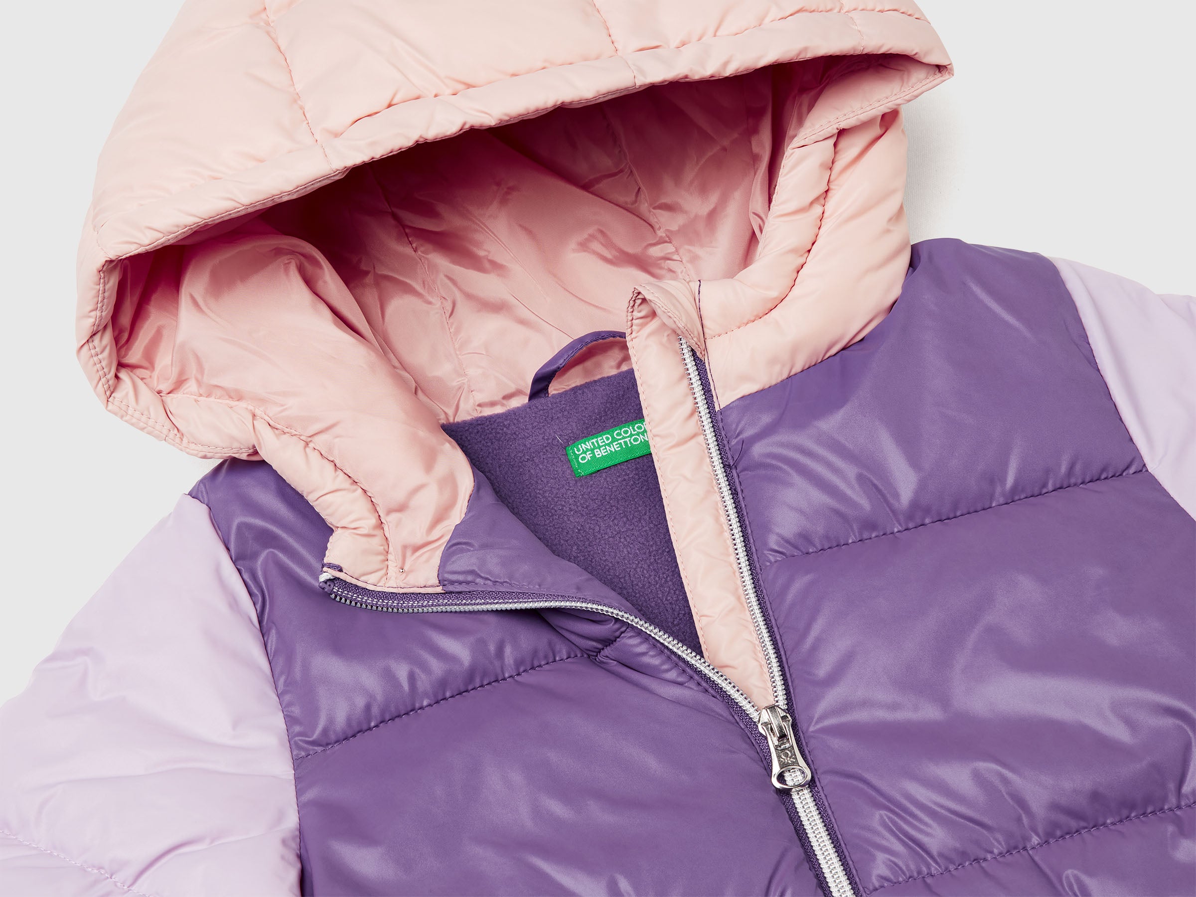United Colors of Benetton Jackets piumino nylon bimbo cappuccio