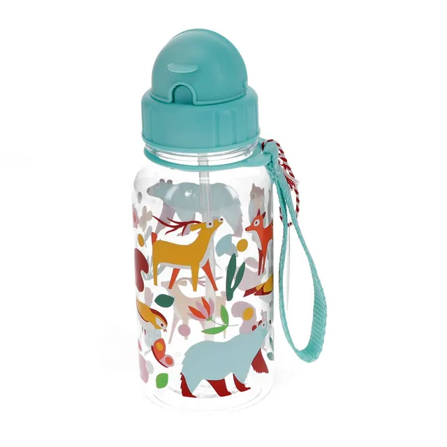Rex London borraccia bambini animali cannuccia 500 ml senza BPA