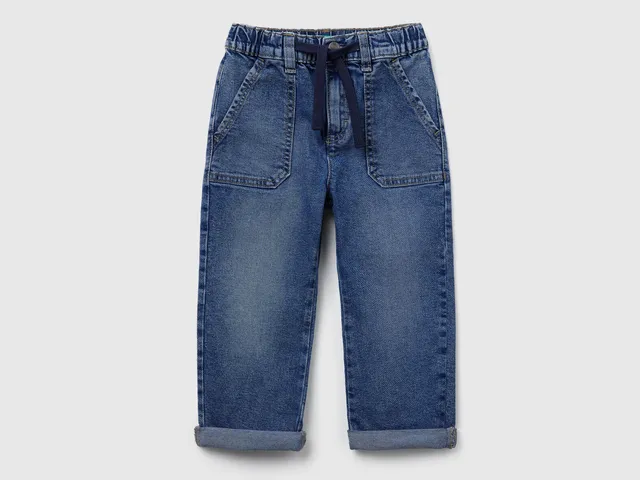 United Colors of Benetton Jeans Carrot Cotone Riciclato Taglia 82