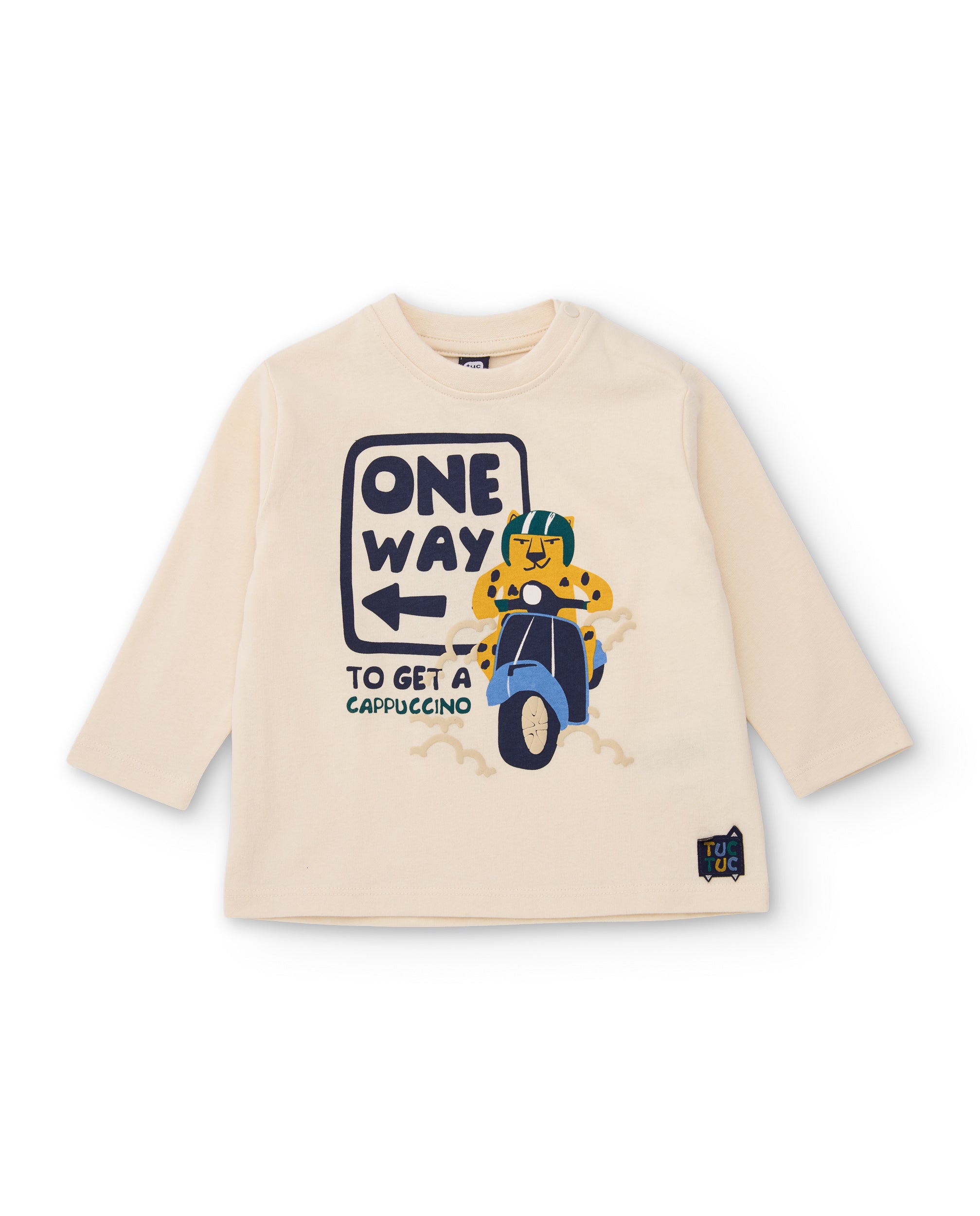 TucTuc Magliette Maglia bimbo crudo maniche lunghe
