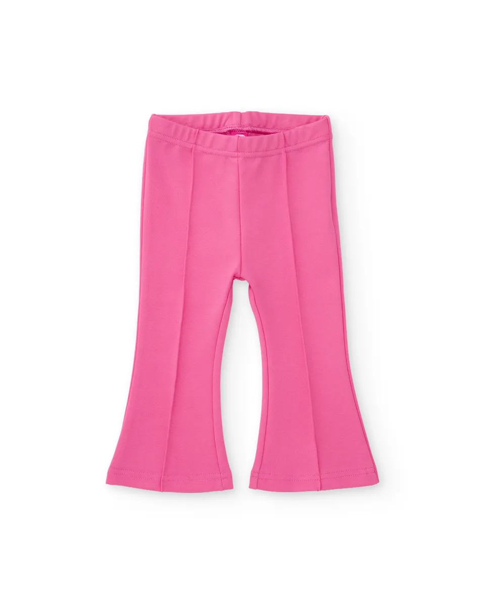 TucTuc Pantaloni Maglia Bambina Zampa Rosa 6M elastico