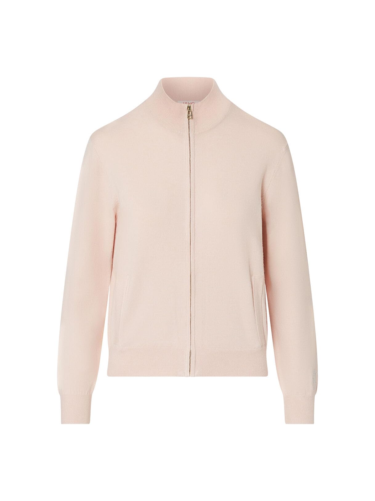 Liu Jo Cardigan Zip Donna L Maglia Tasche Logo Polsino