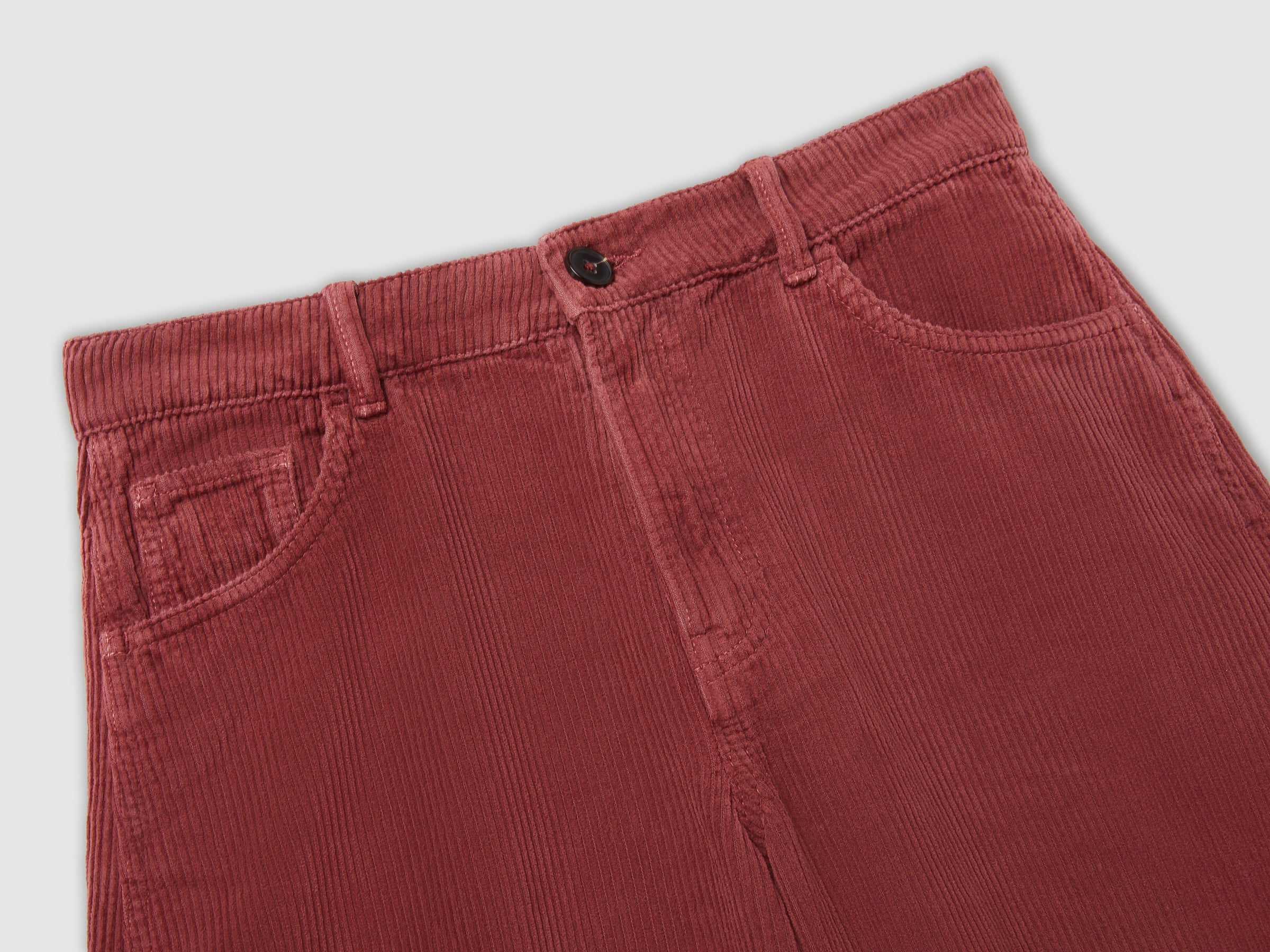 United Colors of Benetton Pantaloni 27 velluto cotone barrel