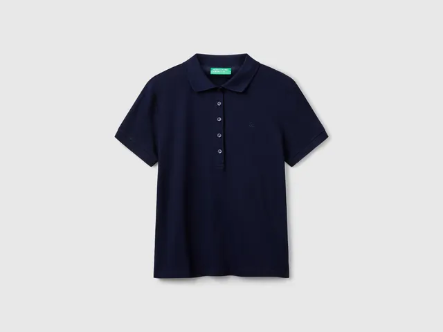 United Colors of Benetton Polo Slim Piqué Cotone Elasticizzato S