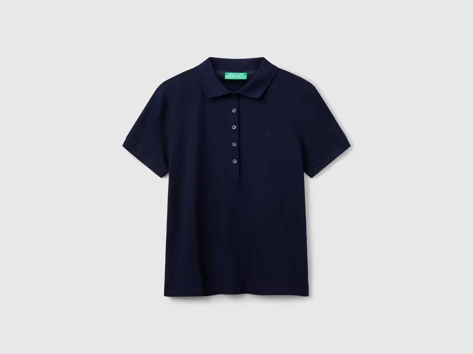 United Colors of Benetton Polo Slim Piqué Cotone Elasticizzato S