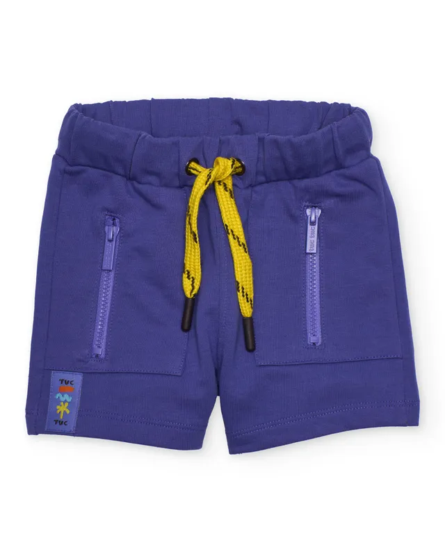 TucTuc Bermuda shorts bambino lila tasche zip elastico
