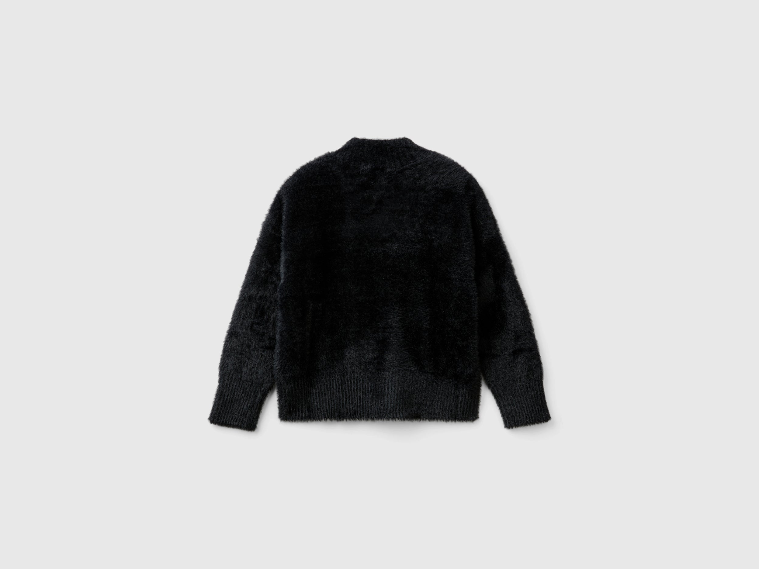 United Colors of Benetton Furry Yarn Maglione Peloso Collo Alto L