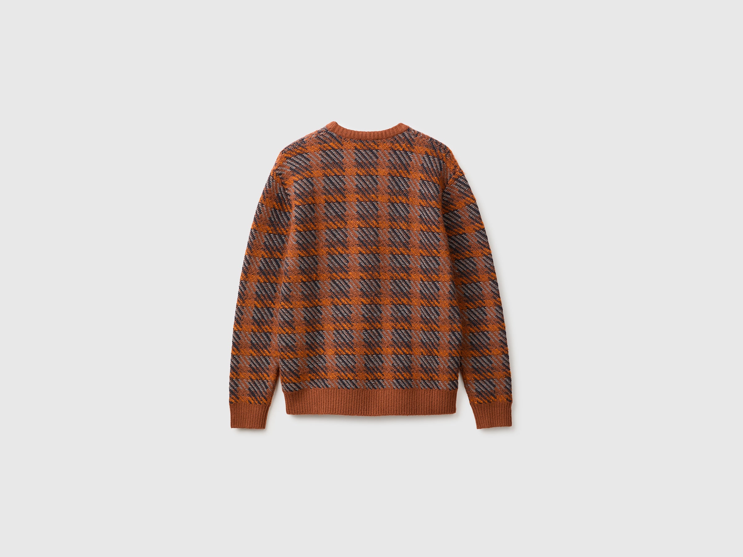 United Colors of Benetton Sweaters maglione tartan cotone M