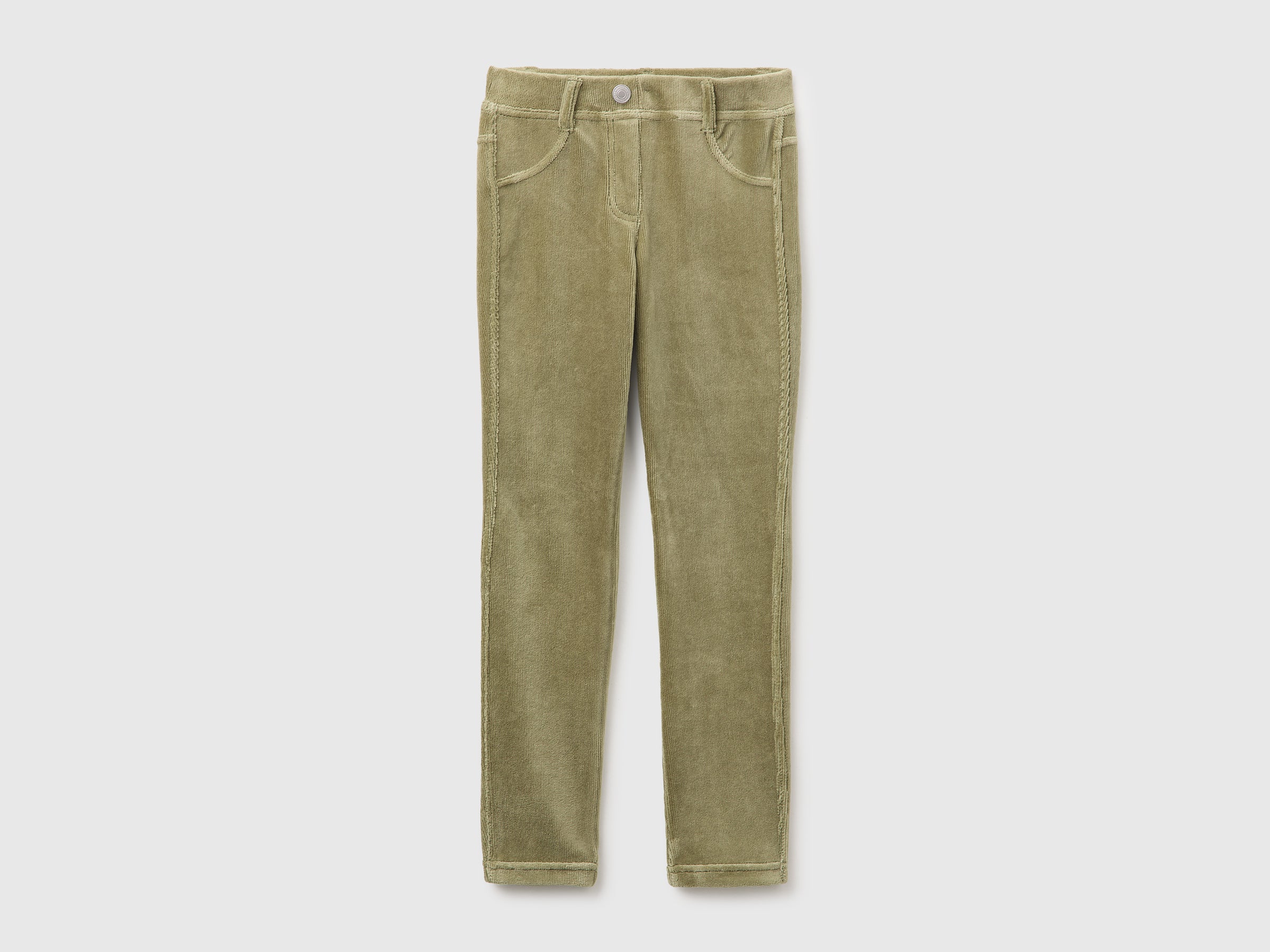 United Colors of Benetton Chenille Pantaloni skinny ciniglia