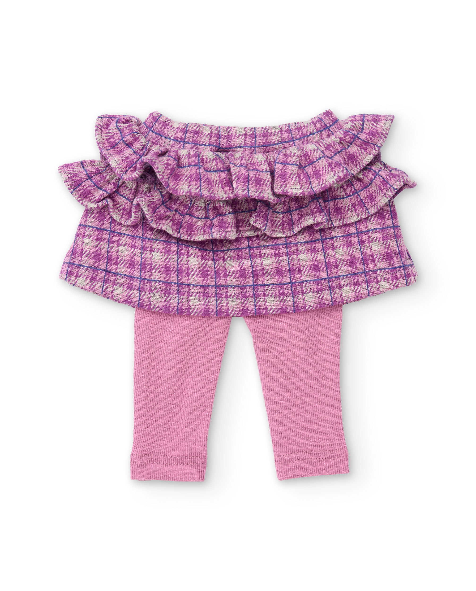 TucTuc Completi completo neonata rosa maglia gonna quadri