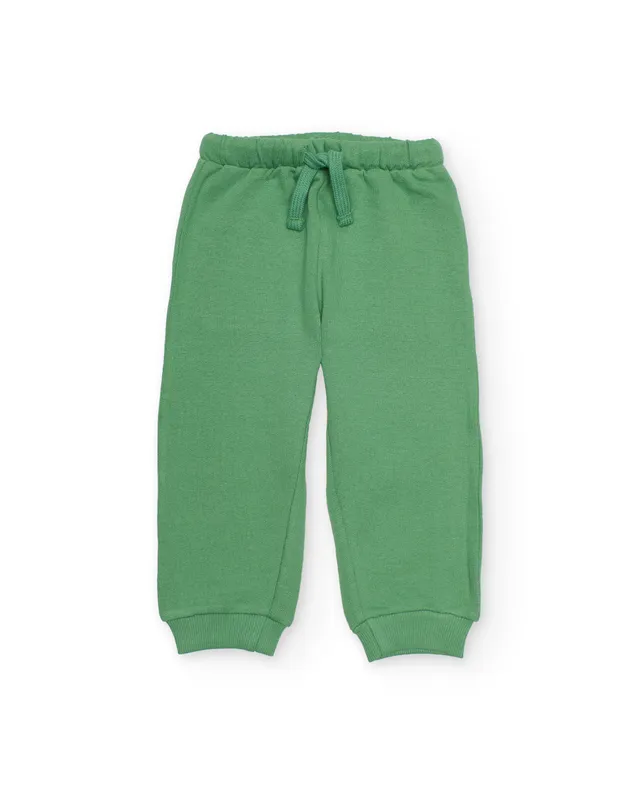 TucTuc Pantaloni pantaloni bimbo verde vita elastica