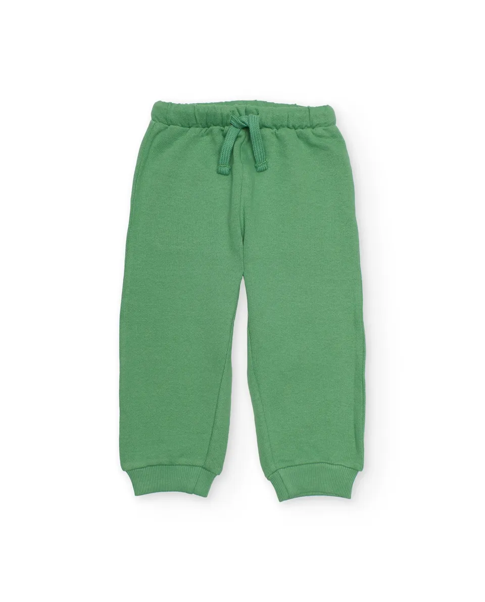 TucTuc Pantaloni pantaloni bimbo verde vita elastica