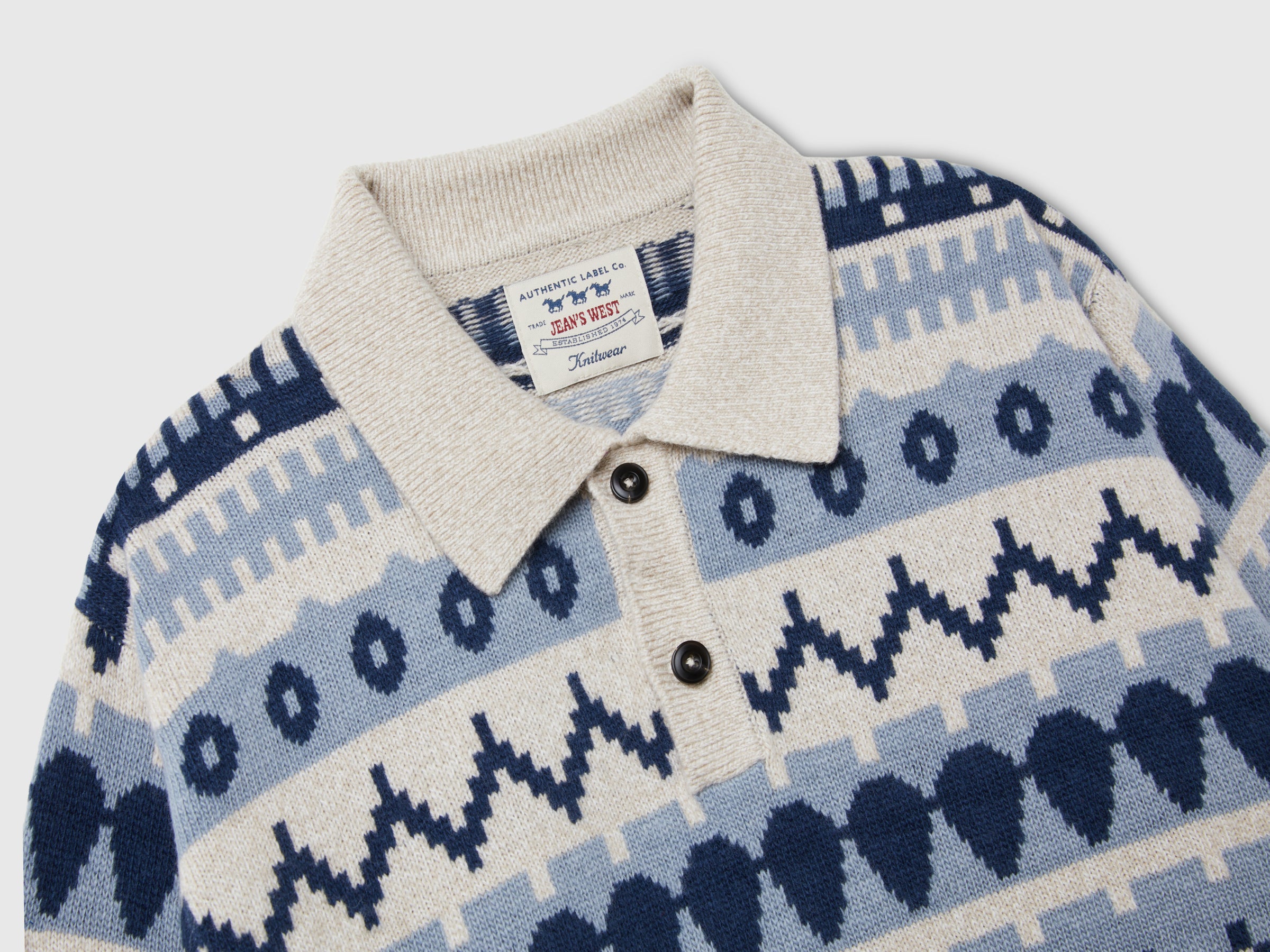 United Colors of Benetton polo jacquard misto lana