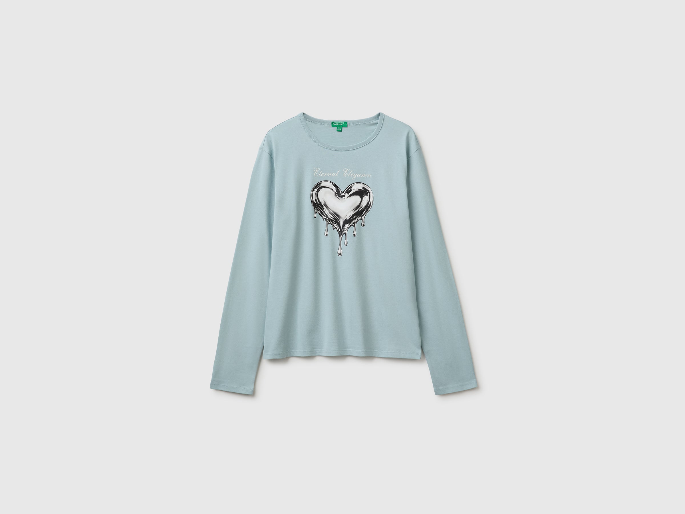 United Colors of Benetton maglietta stampa cotone bio taglia M