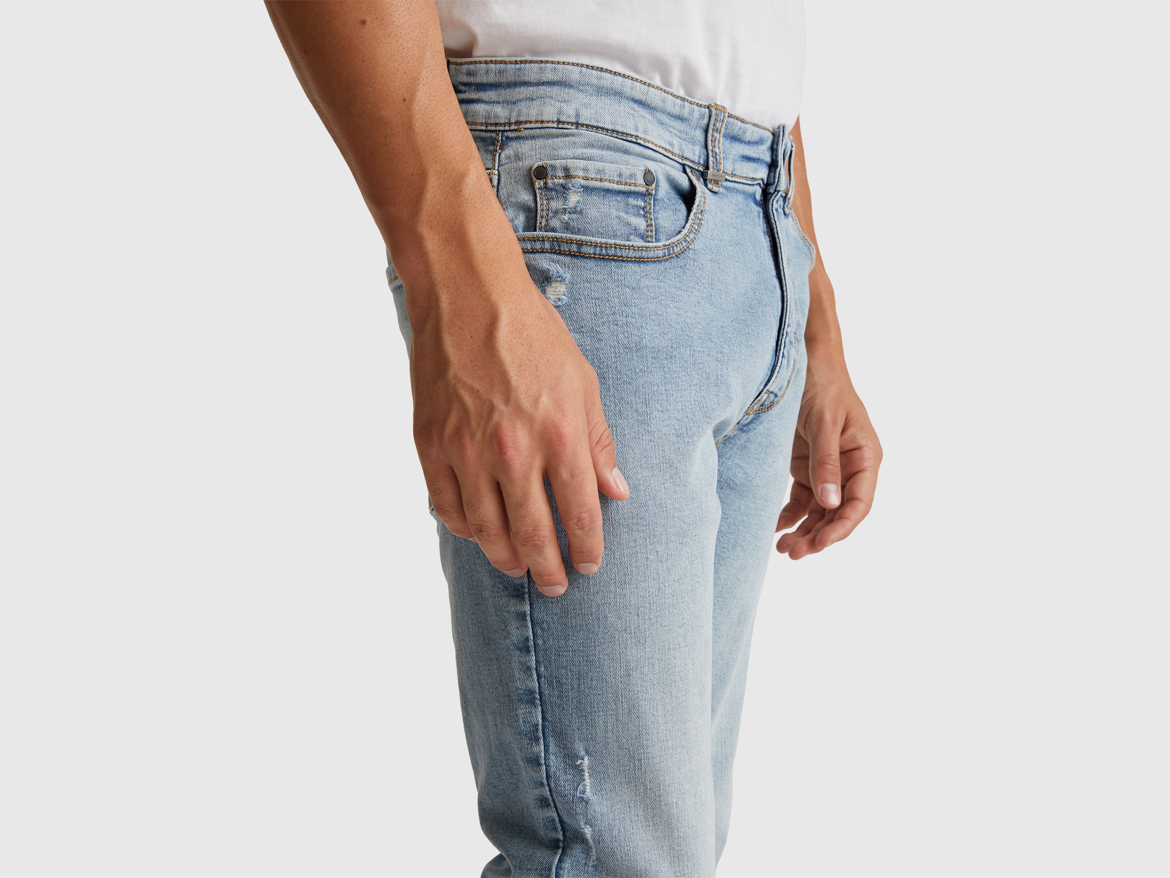 United Colors of Benetton Jeans Skinny Fit 32 Cotone Riciclato