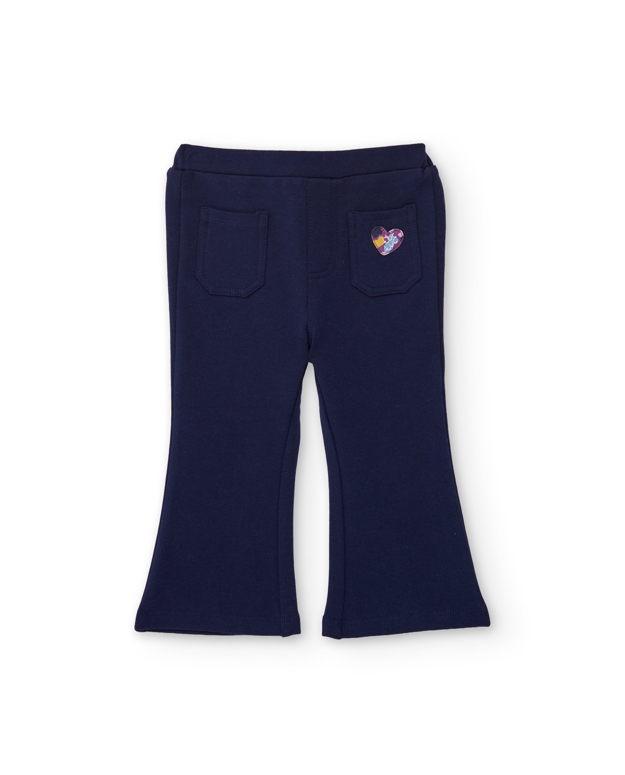 TucTuc Pantaloni Pantaloni Bimba Blu Navy Cuore