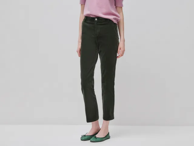 United Colors of Benetton Trousers Pantaloni Chino Velluto Cotone Modal