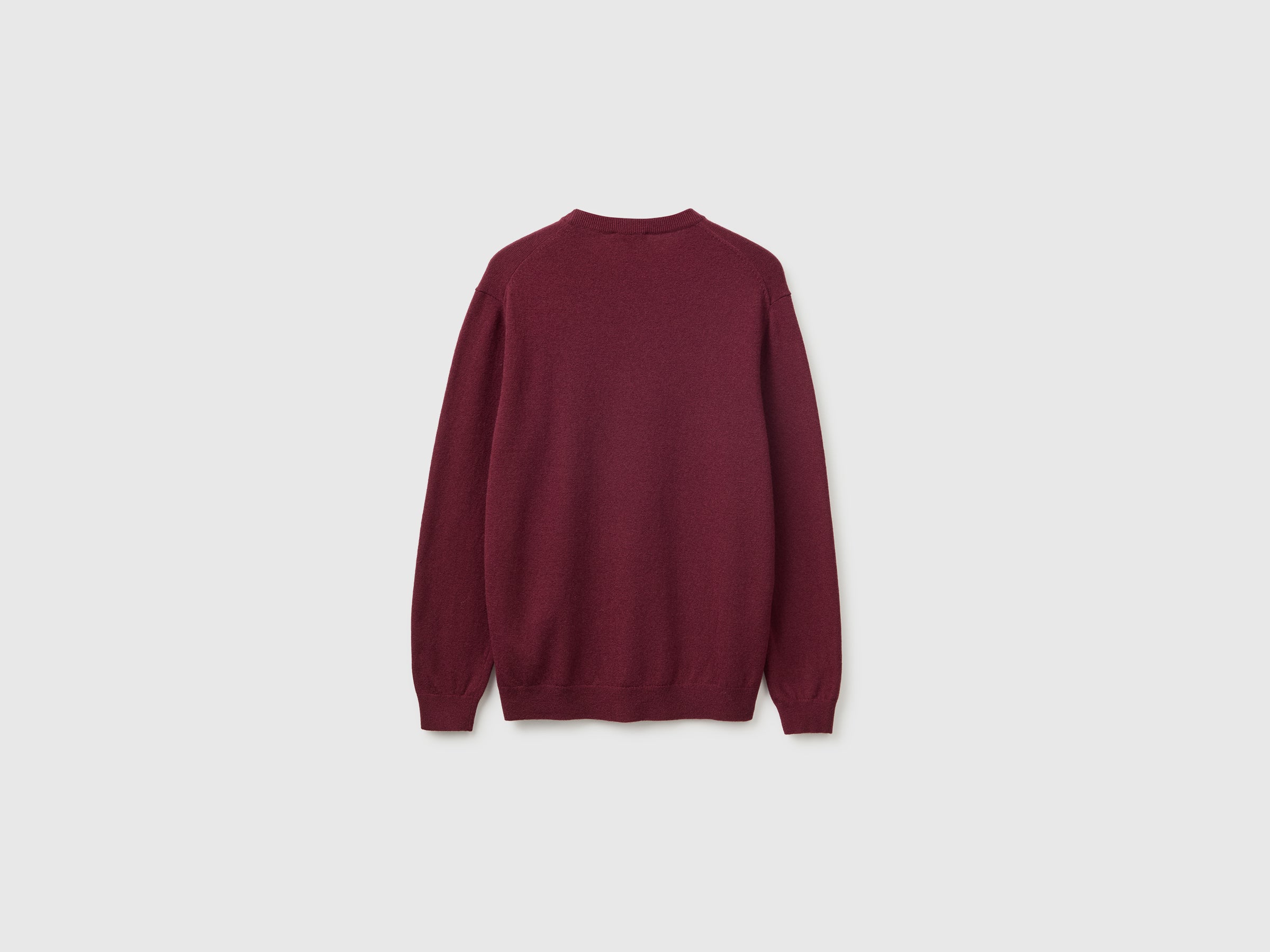 United Colors of Benetton Sweaters maglione lana merino bordeaux