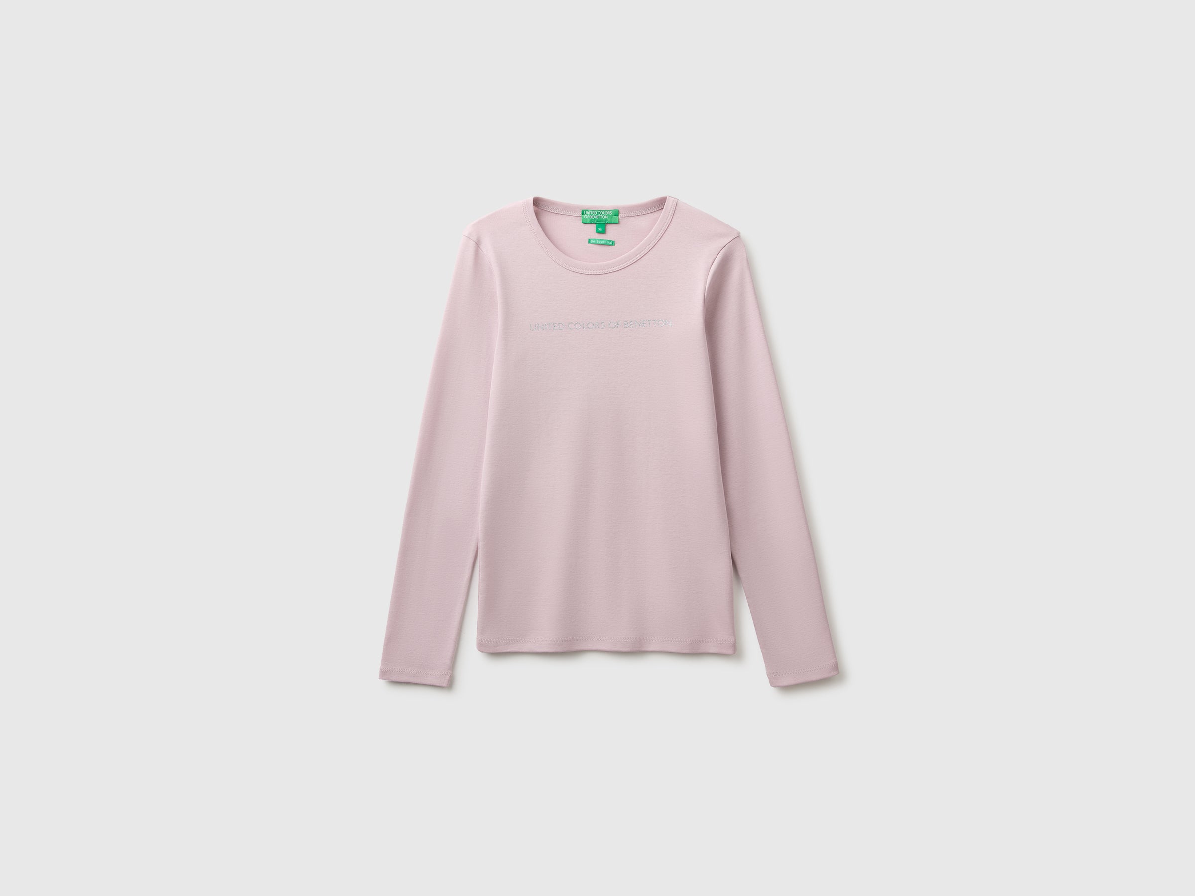 United Colors of Benetton maglietta cotone logo glitter taglia M