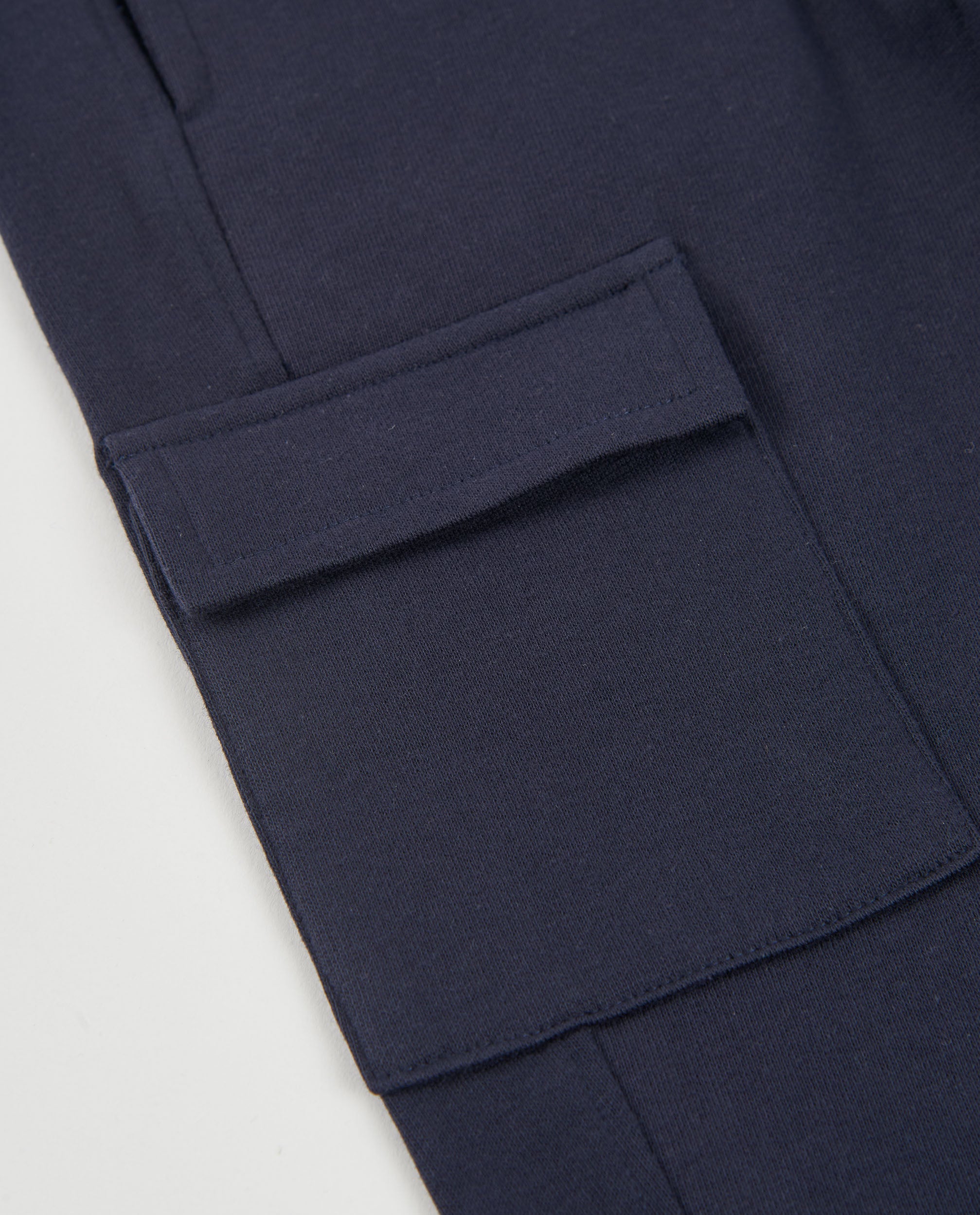 TucTuc Pantaloni bambino blu felpa cargo elasticizzati