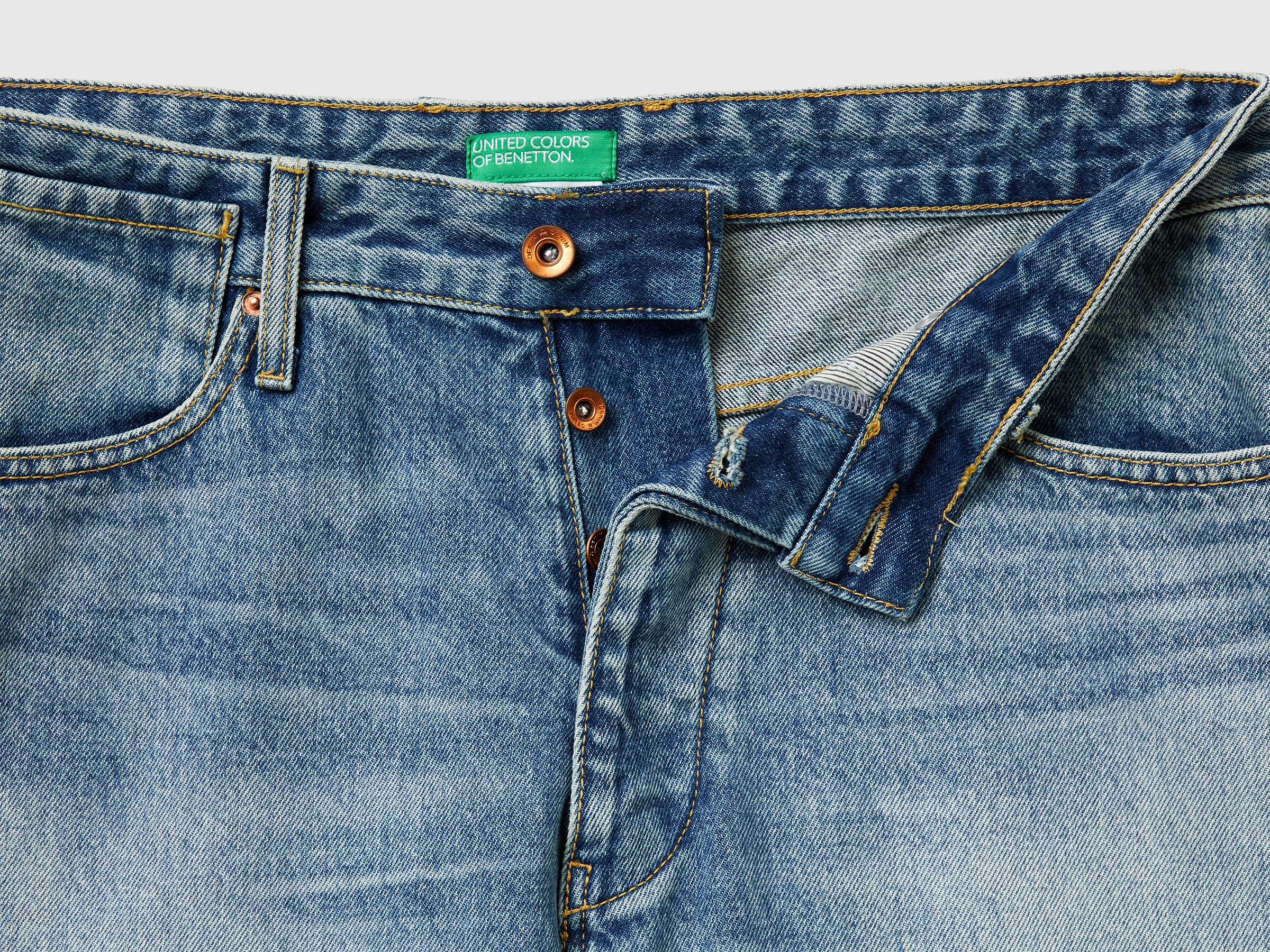 United Colors of Benetton Jeans relaxed fit cotone denim