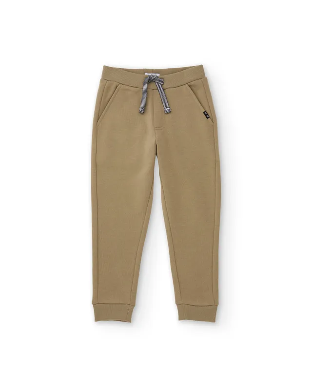 TucTuc Pantaloni Basic pantaloni bimbo beige felpa
