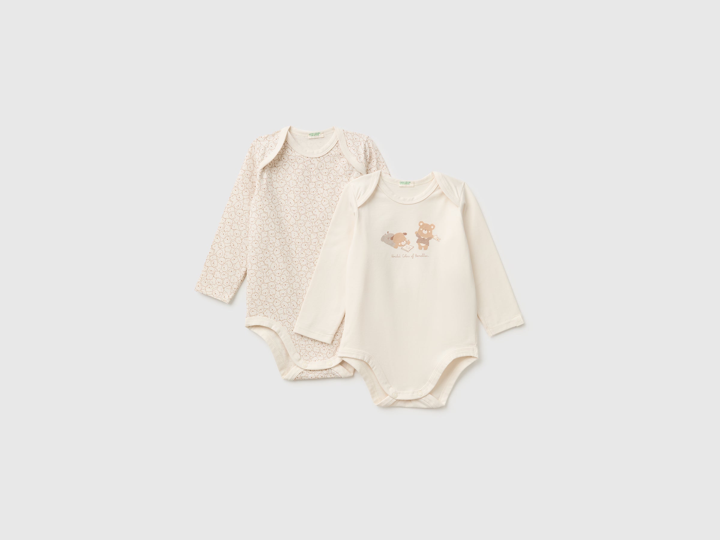 United Colors of Benetton Bodysuits set 2 body neonato cotone bio